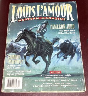 LOUIS L'AMOUR Western Magazine March 1995 Cameron Judd, 1st Anniversary Issue
